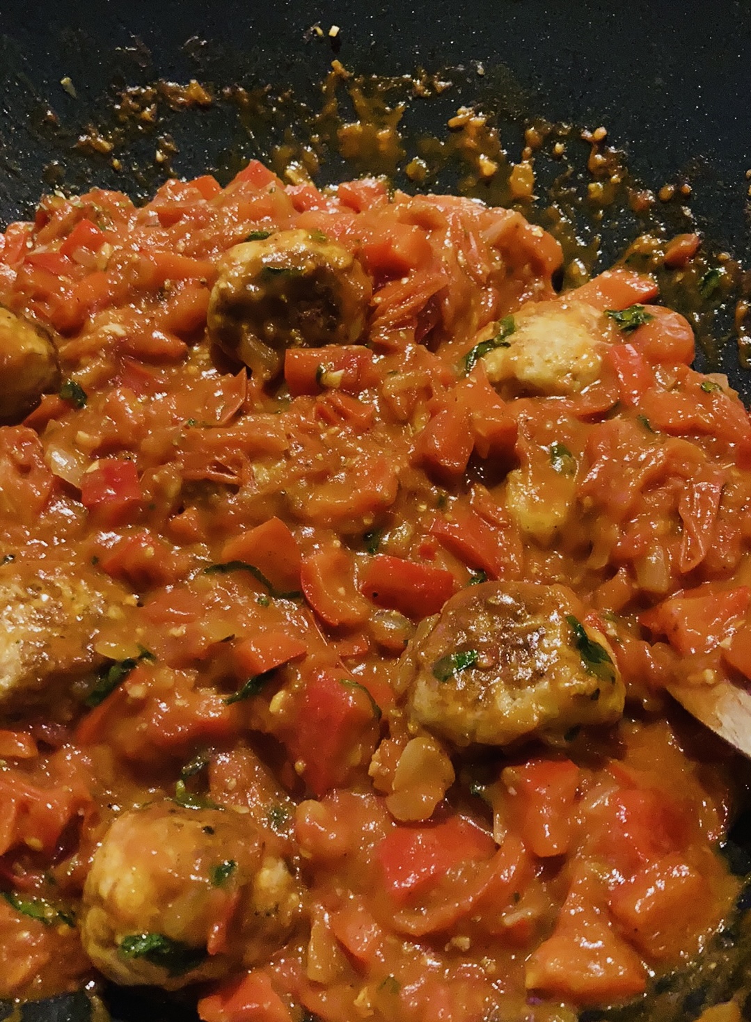 Mediteraanse balletjes in Honingtomatensaus