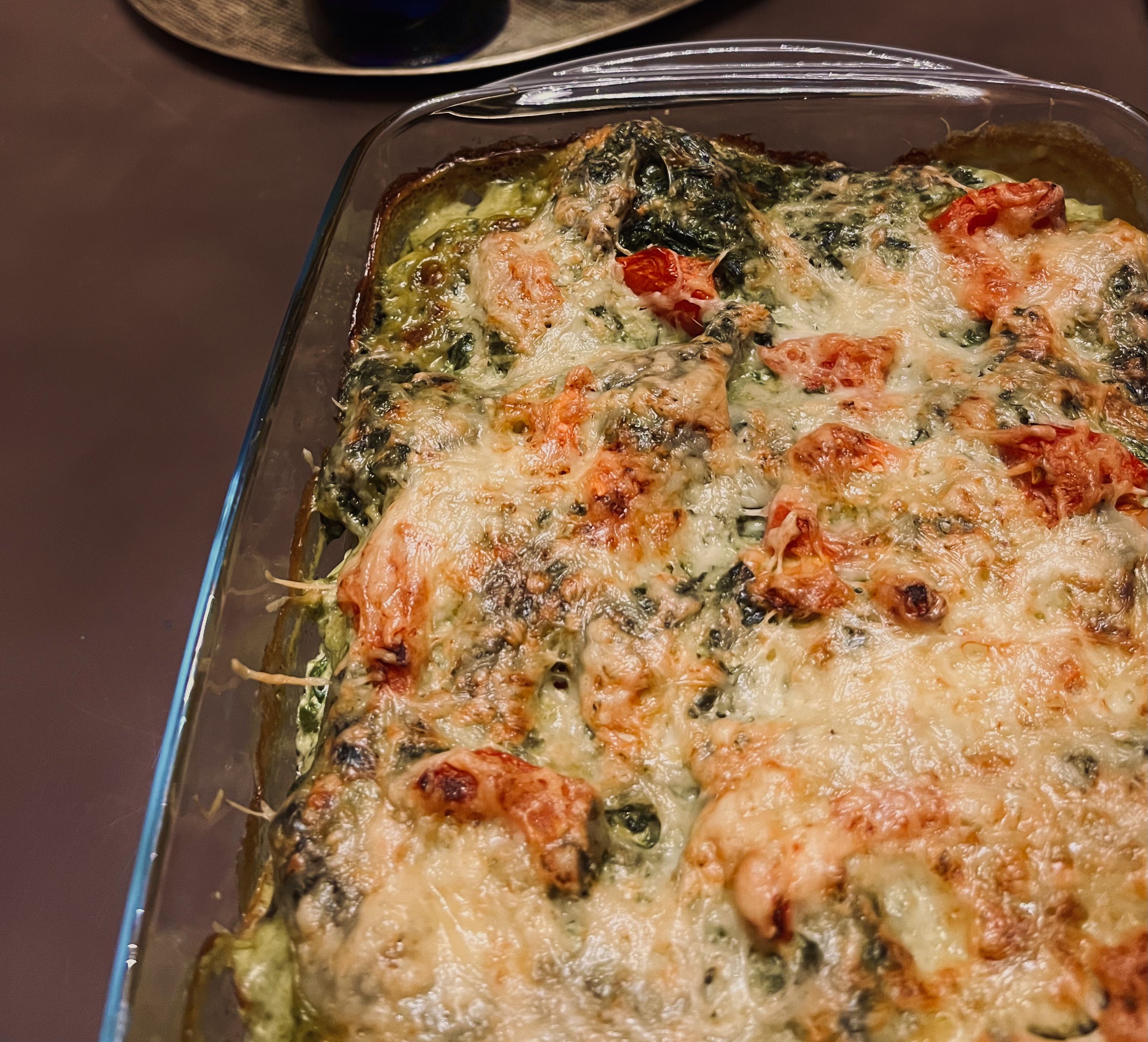 Zalm en spinazie lasagne