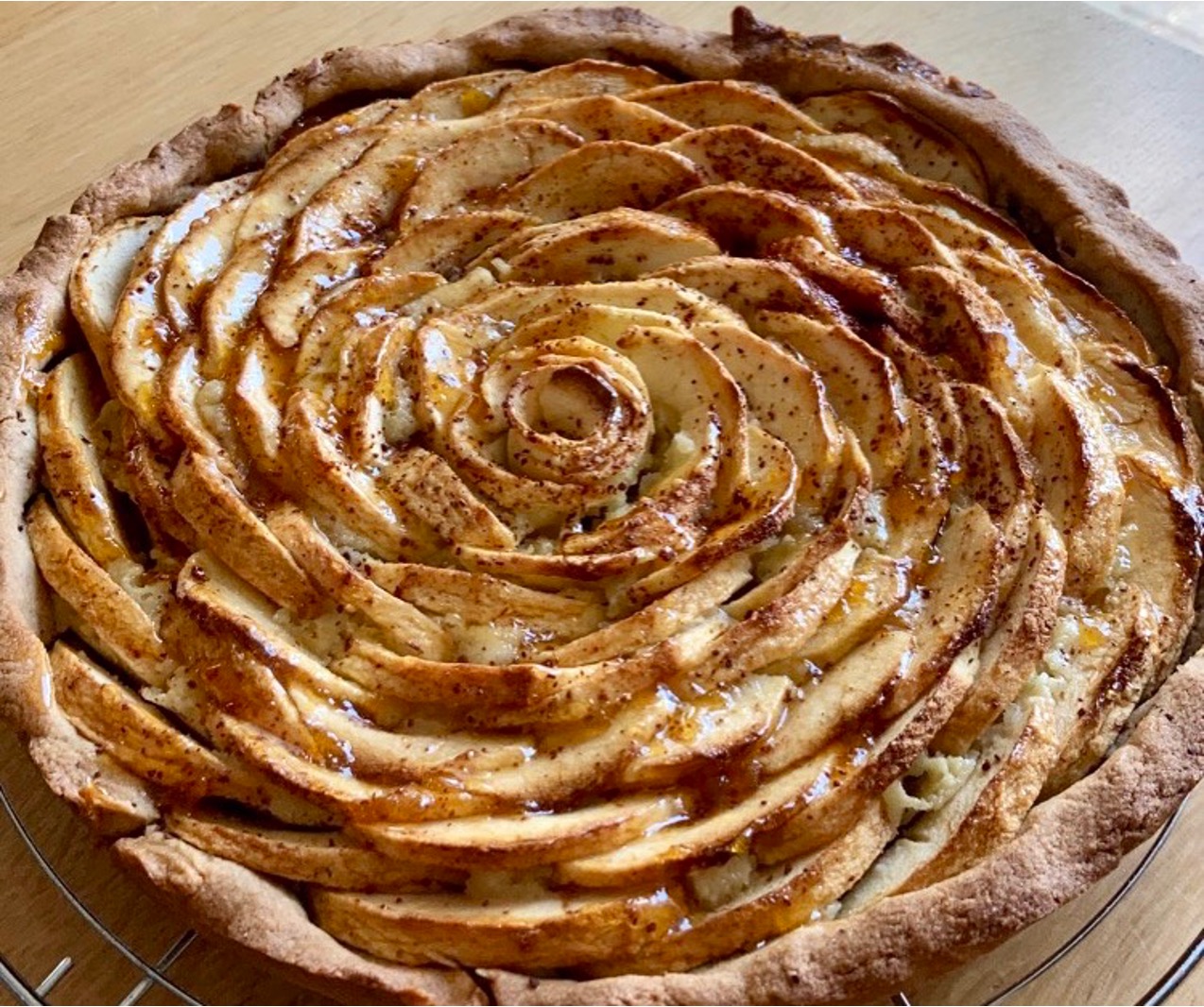 Appel-frangipane taart